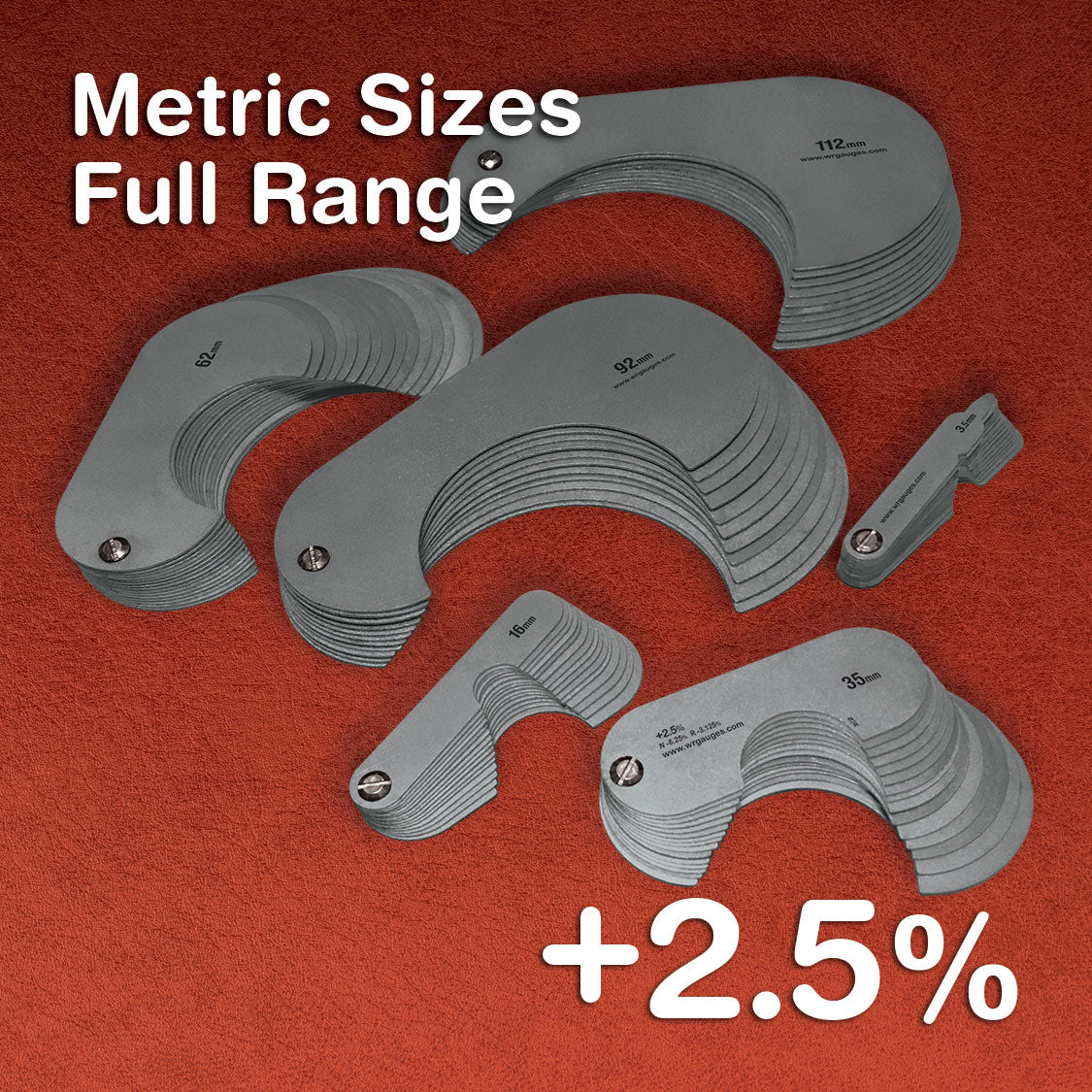 Stainless - Metric +2.5% All Sizes