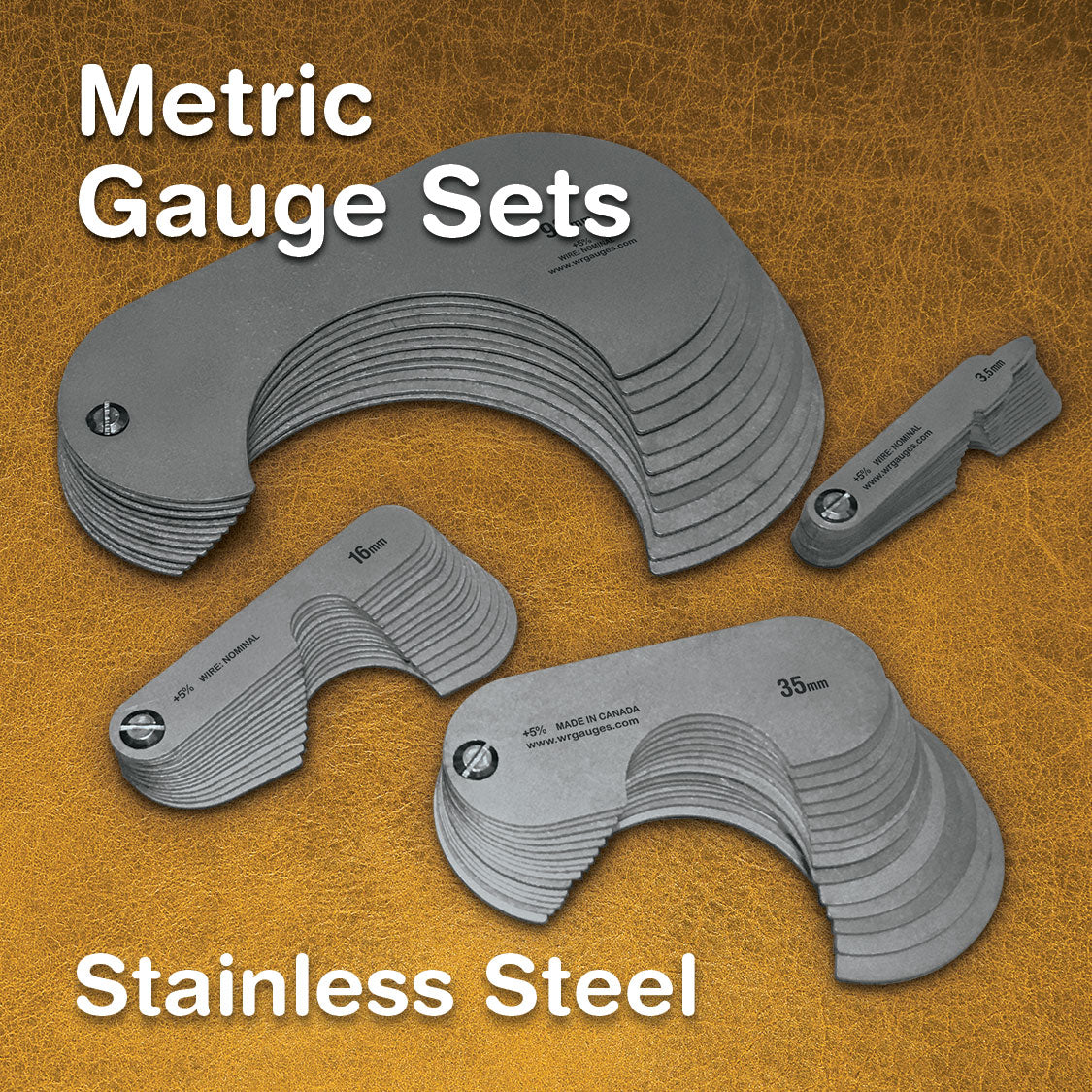 Stainless Sheave Gauges - Metric Sizes