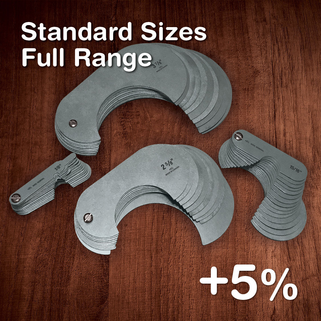 Stainless - Standard +5% All Sizes – Sheave Gauges Online