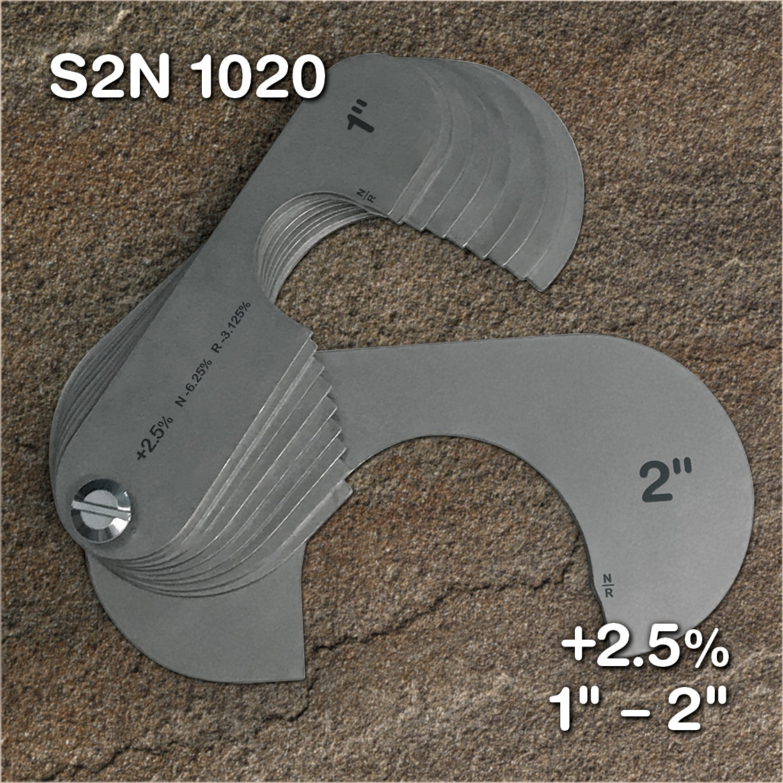 1-2 Stainless Sheave Gauge